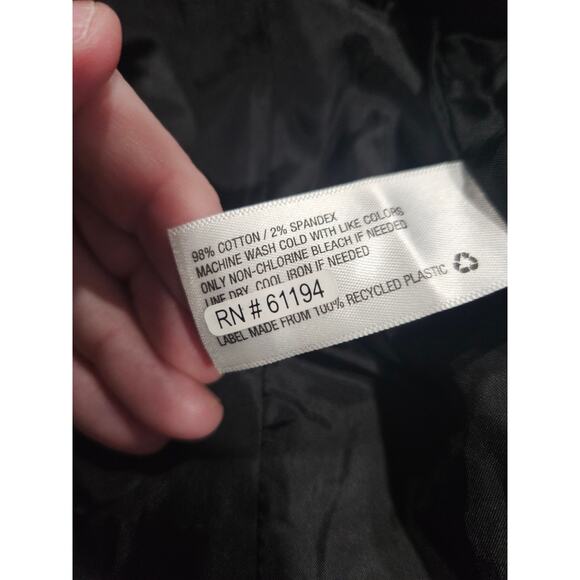 Black Velvet Woman's Blazer Sz 6 Merona Single Button Jacket Holiday Winter - Picture 3 of 7